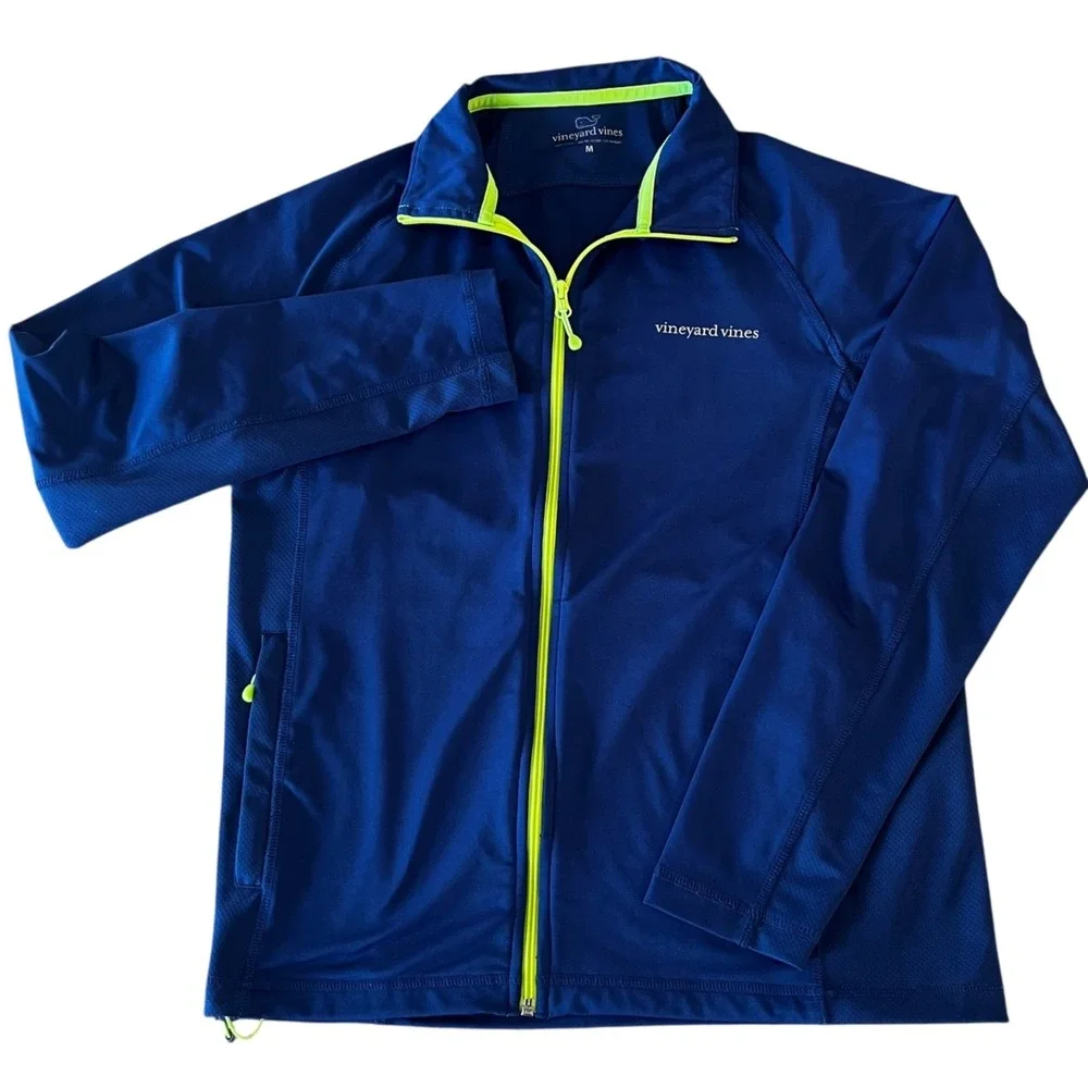 Vineyard Vines‎ Performance Full Zip Jacket Mens Medium Royal Blue